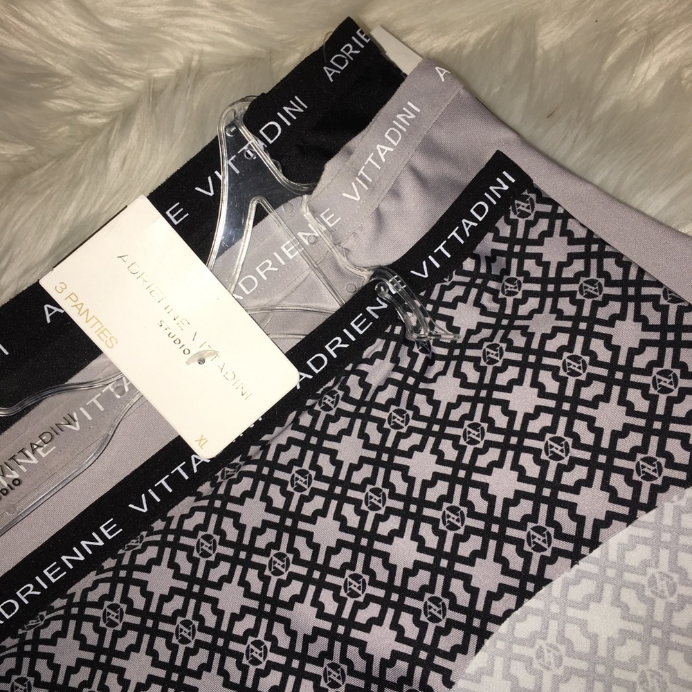 3 pack Adrianne Vittadini panty hipster gray black - Picture 4 of 7